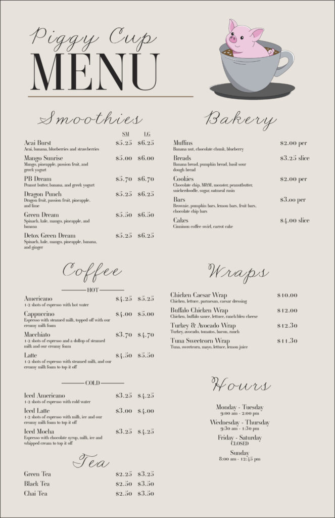 Project 2 33menu